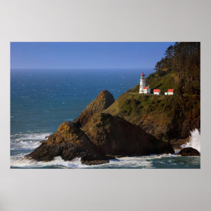 Poster Faróis   Farol costeiro de Oregon