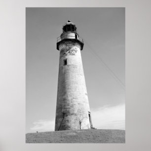 Pôster Farol abandonado, porto Isabel, Texas, 1942