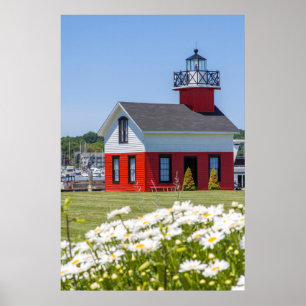 Pôster Farol Antigo, No Lago Kalamazoo, Saugatuck
