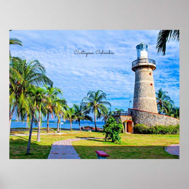 Poster Farol, Cartagena, Colômbia (Frente)