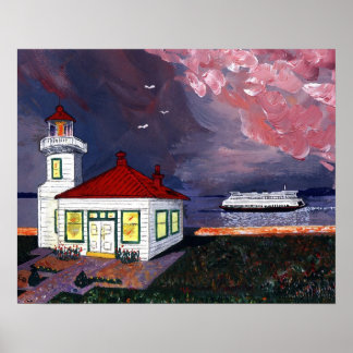 Poster Farol com Ferry