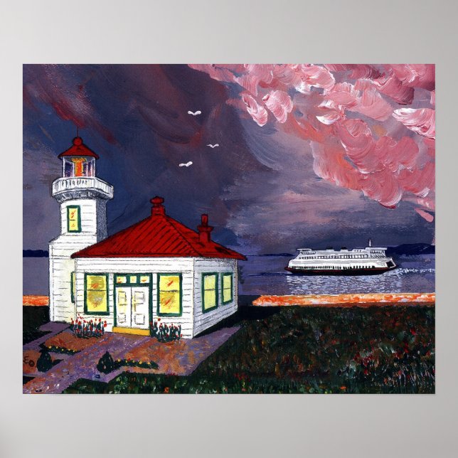 Poster Farol com Ferry (Frente)