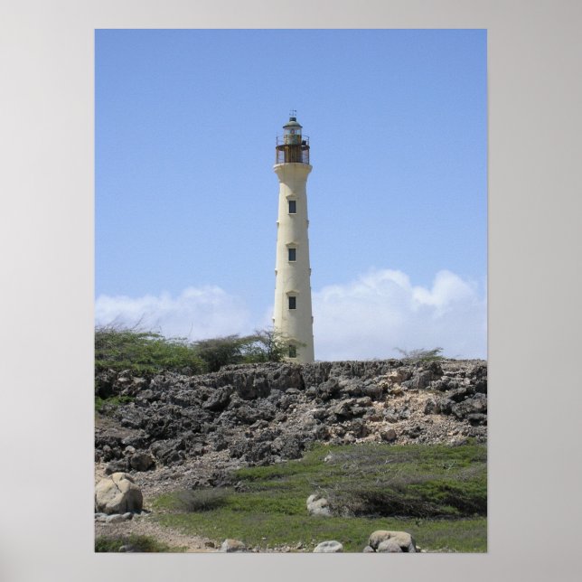 Pôster Farol da Califórnia em Aruba (Frente)
