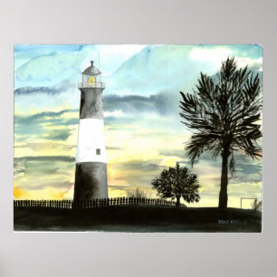 PÔSTER FAROL DA ILHA DE TYBEE