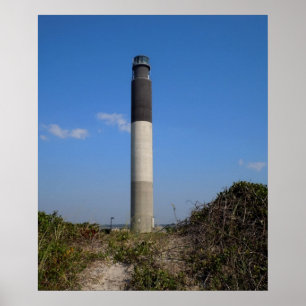 Pôster Farol da ilha do carvalho, North Carolina