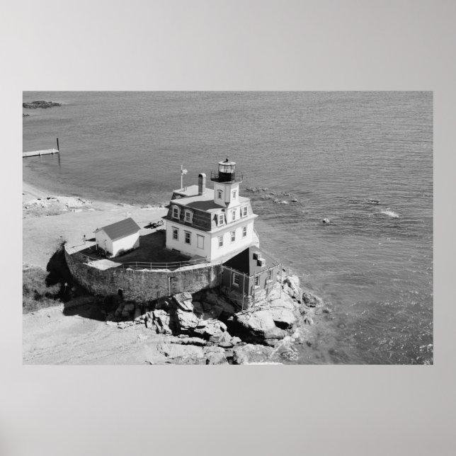 Pôster Farol da Ilha rosa (Frente)