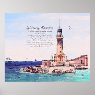 Poster Farol de Alexandria