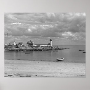 Poster Farol de Annisquam Harbor, 1910. Foto Antiga