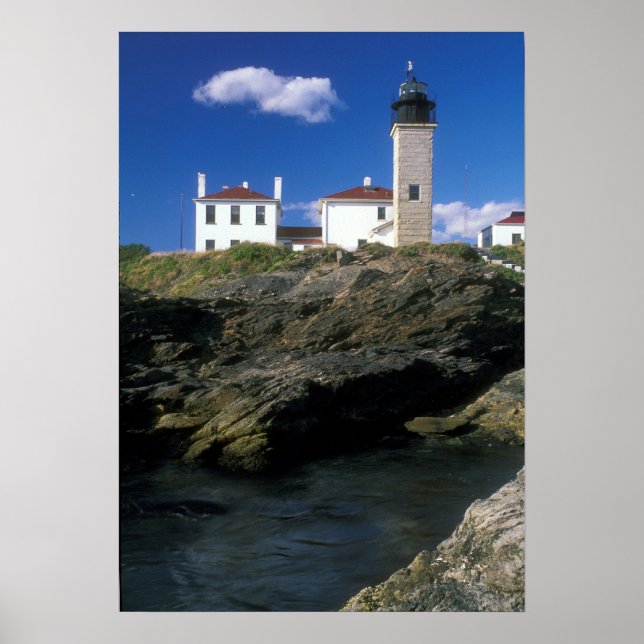 Poster Farol de Beavertail Jamestown Rhode Island (Frente)