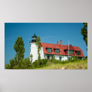 Poster Farol de Betsie do ponto, Frankfort, Michigan