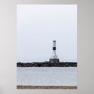 Poster Farol de Breakwater Ocidental Conneaut