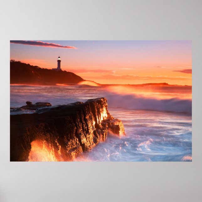 Pôster Farol de Cabeça Norah | Soldiers Beach, Austrália (Frente)