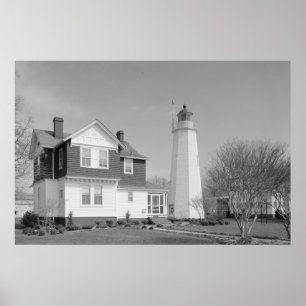 Poster Farol de conforto de ponto antigo