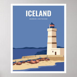 Poster Farol de gardur da Islândia