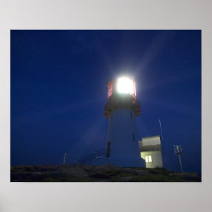 Poster farol de lindesnes, ponto mais meridional da norue