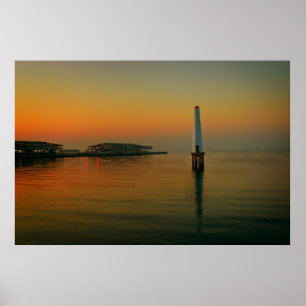 Poster Farol de Melbourne do porto