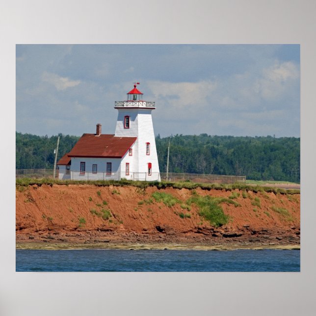 Poster Farol de North Umberland em Prince Edward (Frente)