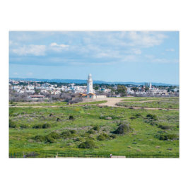 Pôster Farol de Paphos, Chipre