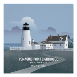 Pôster Farol de Pemaquid Point