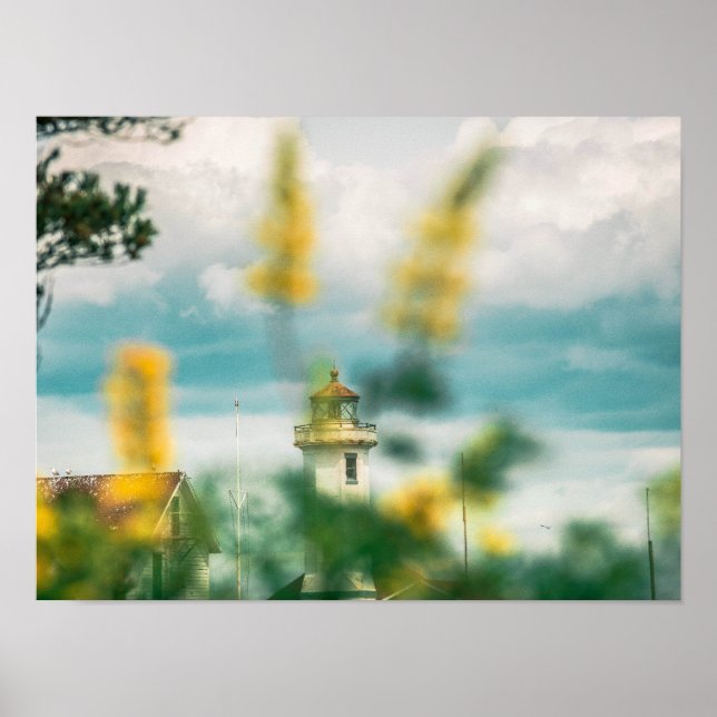 Poster  Farol de Point Wilson, Port Townsend, WA  (Frente)