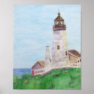 Poster Farol de Ponto Pemaquide