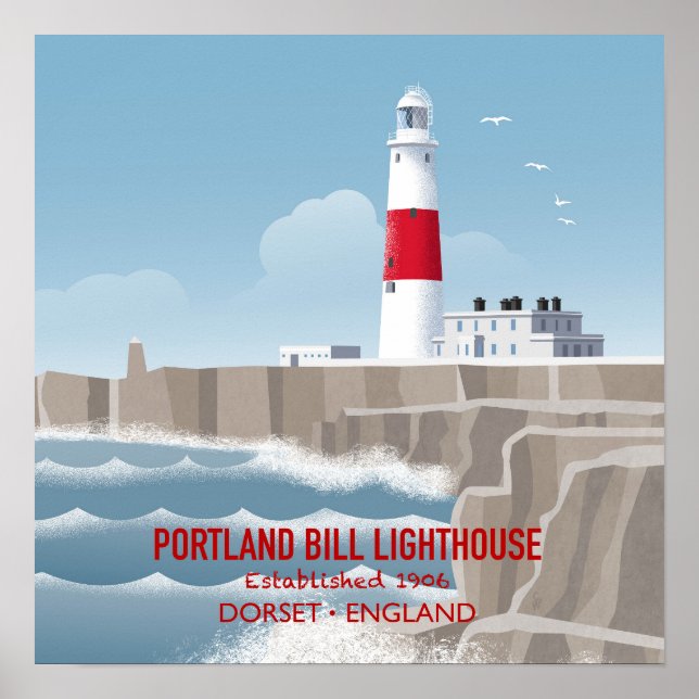 Poster Farol de Portland Bill (Frente)