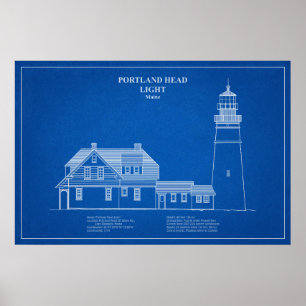 Poster Farol de Portland Head - Maine – AD