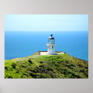 Pôster Farol de Reinga do cabo, Northland, Nova Zelândia