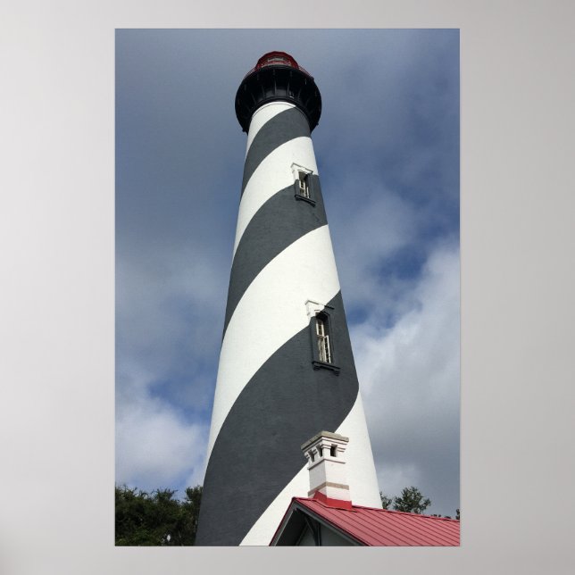 Poster Farol de St. Agustine visto de baixo (Frente)
