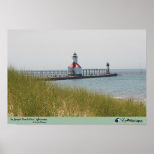 Poster Farol de St Joseph - Michigan
