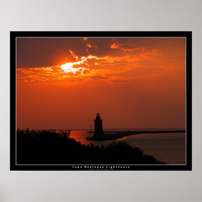 Poster Farol do Cabo Henlopen (Frente)
