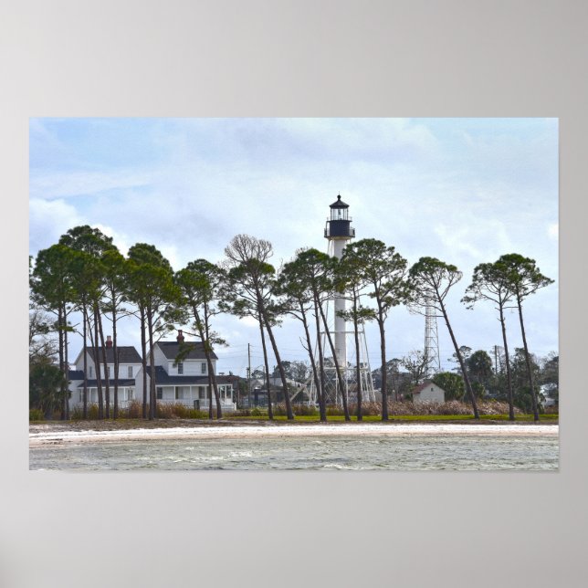 Poster Farol do Cabo San Blas, Flórida, Flórida (Frente)