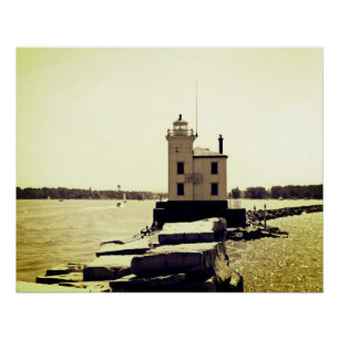 Pôster Farol do Lago Erie