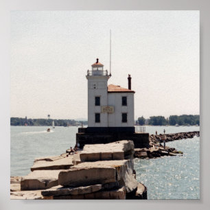 Poster Farol do Lago Erie