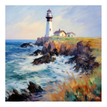 Farol Do Mar - Impressionismo Francês Arte