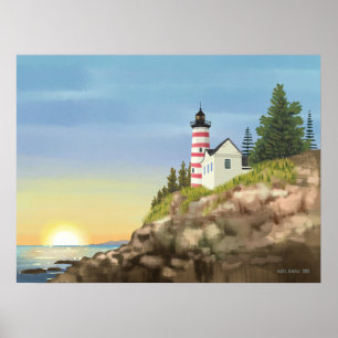 Poster Farol e Sunset