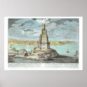 Pôster Farol em Alexandria, construída por Ptolemy o Gre
