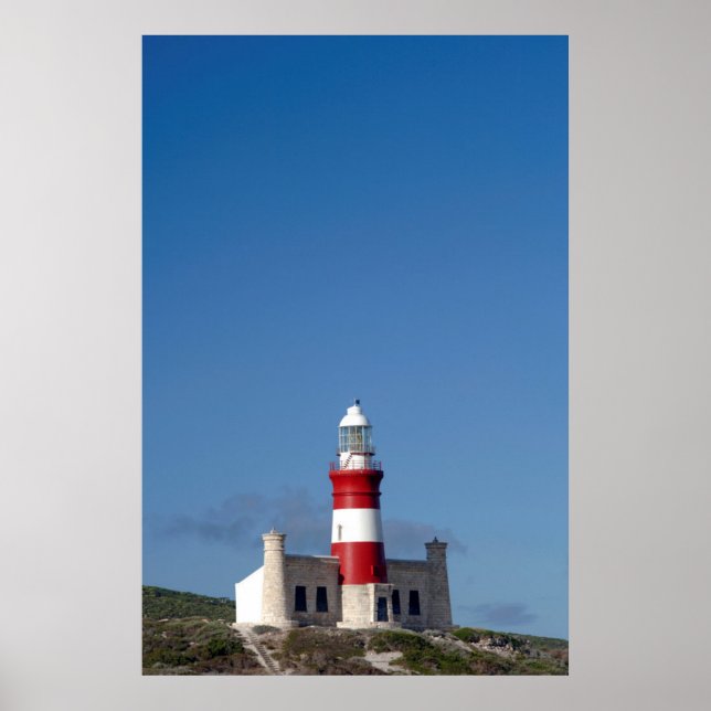 Poster Farol Em Cabo Agulhas, Cabo Ocidental (Frente)