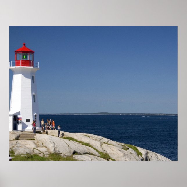 Pôster Farol em Peggy's Cove, Nova Scotia, Canadá. (Frente)