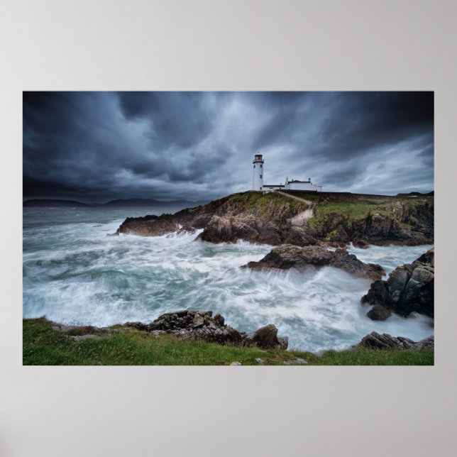 Poster Farol Fanad Head, Letterkenny, Irlanda (Frente)