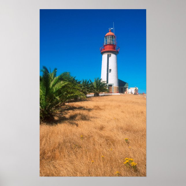 Pôster Farol, Ilha Robben, Cidade do Cabo (Frente)
