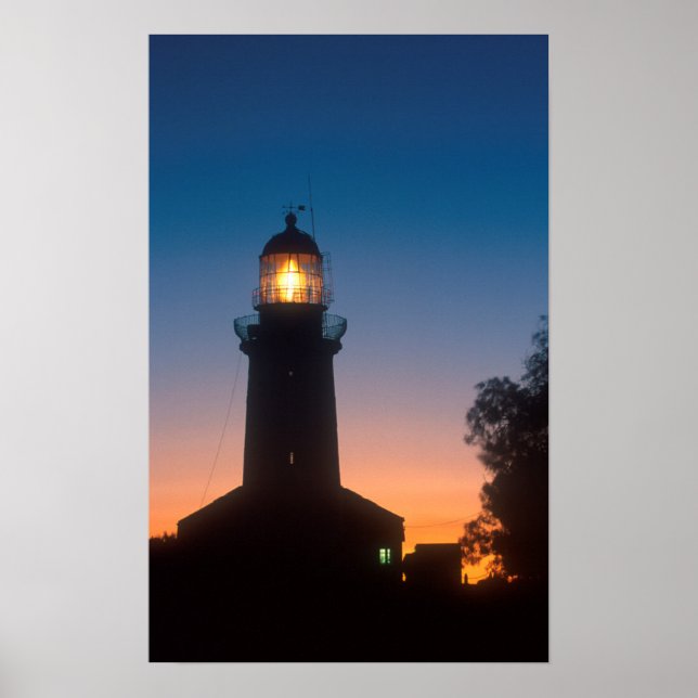 Pôster Farol, Ilha Robben, Cidade do Cabo 2 (Frente)
