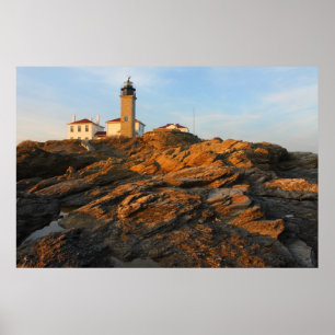 Pôster Farol Jamestown Rhode de Beavertail - ilha