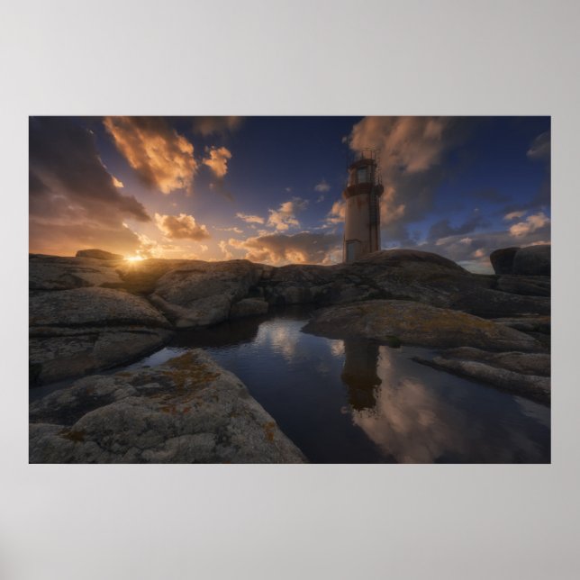 Poster Farol Muxia | Galiza, Espanha (Frente)
