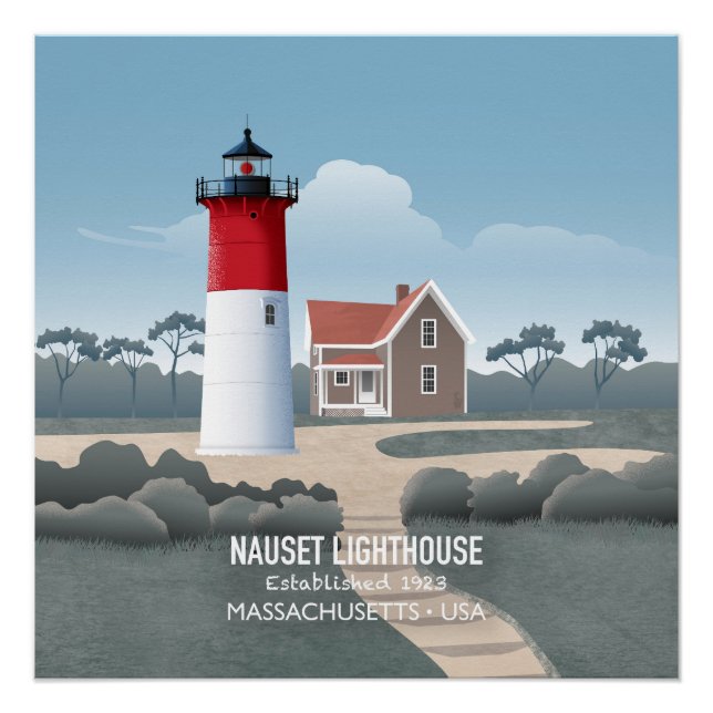 Pôster Farol Nauset (Frente)