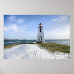 Poster Farol Novo Brunswick de Arran da polegada