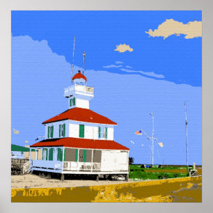 Pôster Farol novo Nova Orleães do canal da bacia