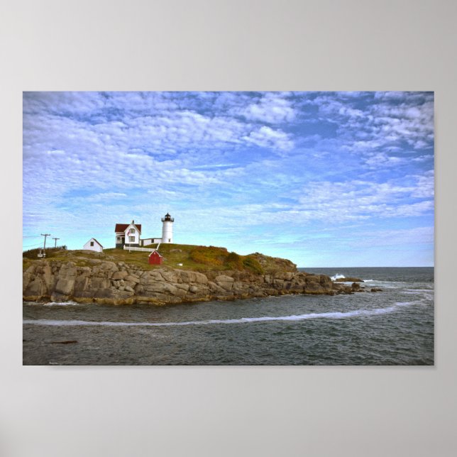 Poster Farol Nubble, Cape Neddick, Maine (Frente)