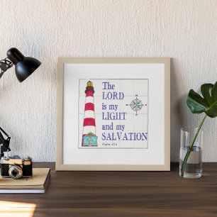 Poster Farol O Senhor É Minha Luz e Salvação
