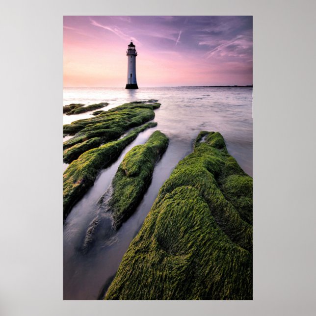 Poster Farol Perch Rock (Frente)